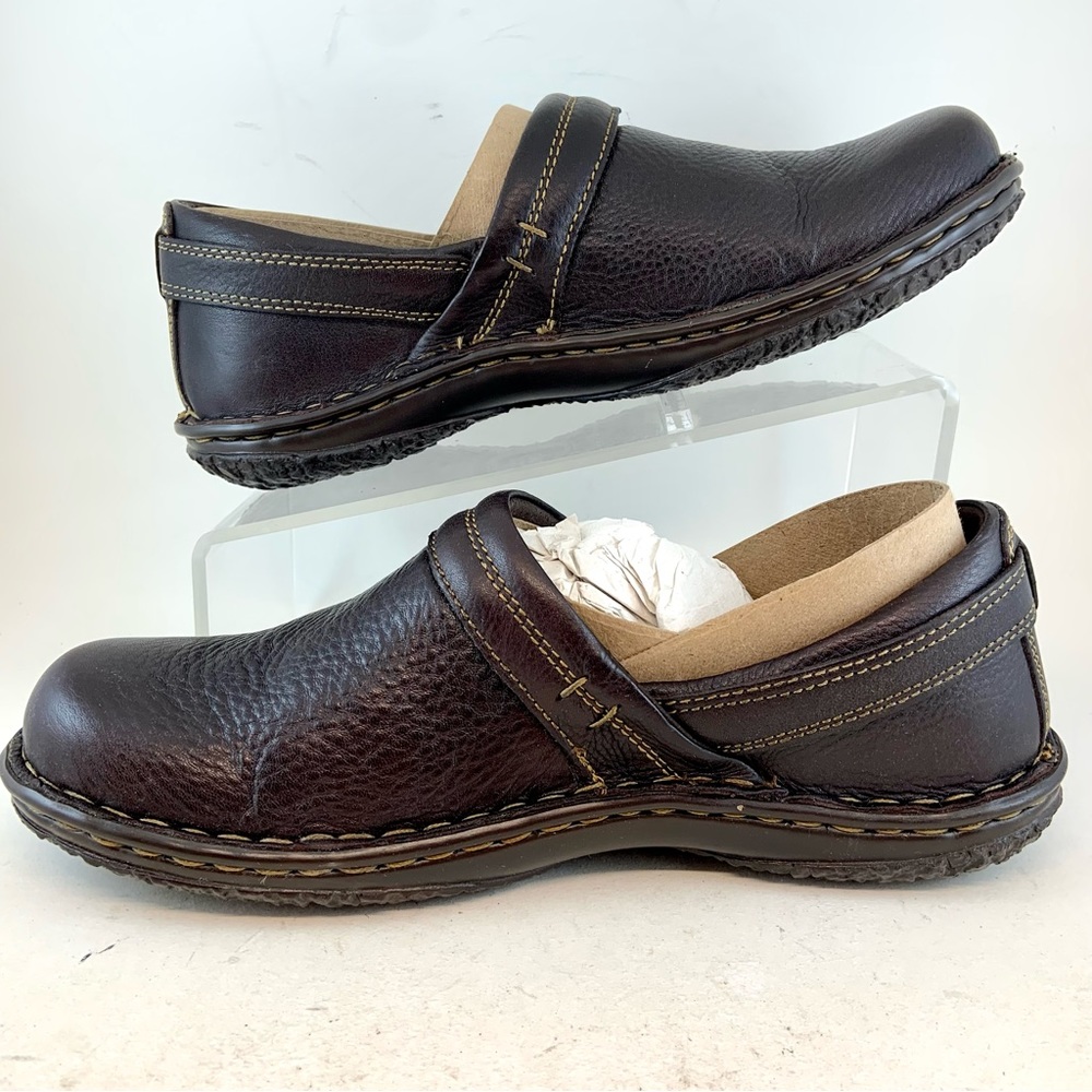 Born NIB NEW Dark Brown Leather Adjustable Lina W82043 Loafers, size 10 EU 42 - Picture 6 of 13